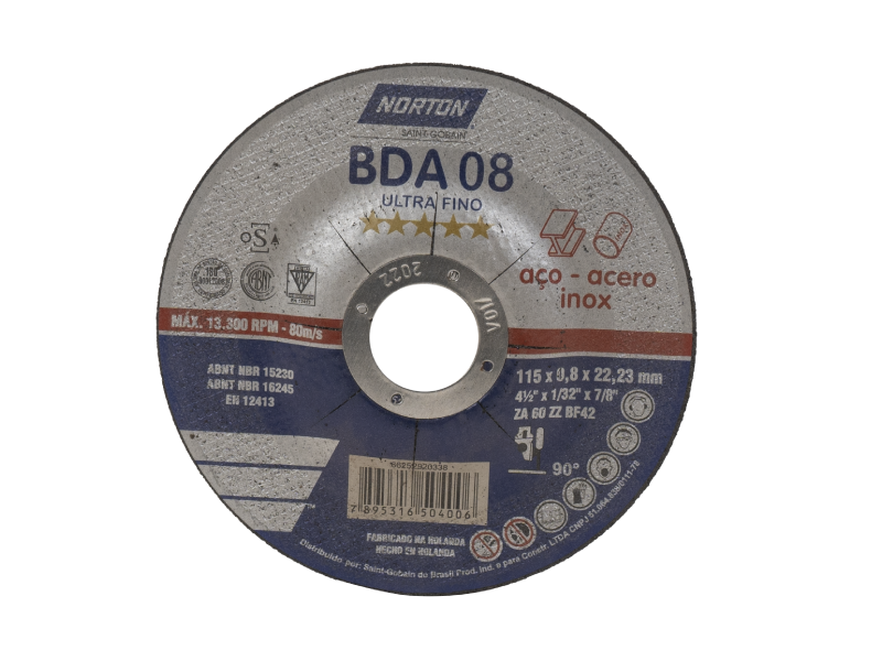 DISCO DE CORTE MET 4.5 X 0.8 MM NORTON