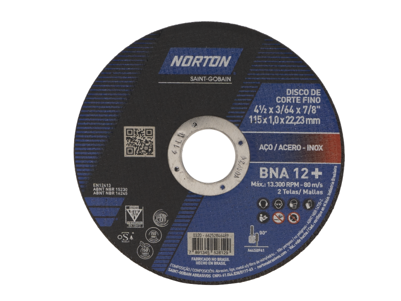 DISCO DE CORTE  4.5 X 1.00 MM NORTON CLA