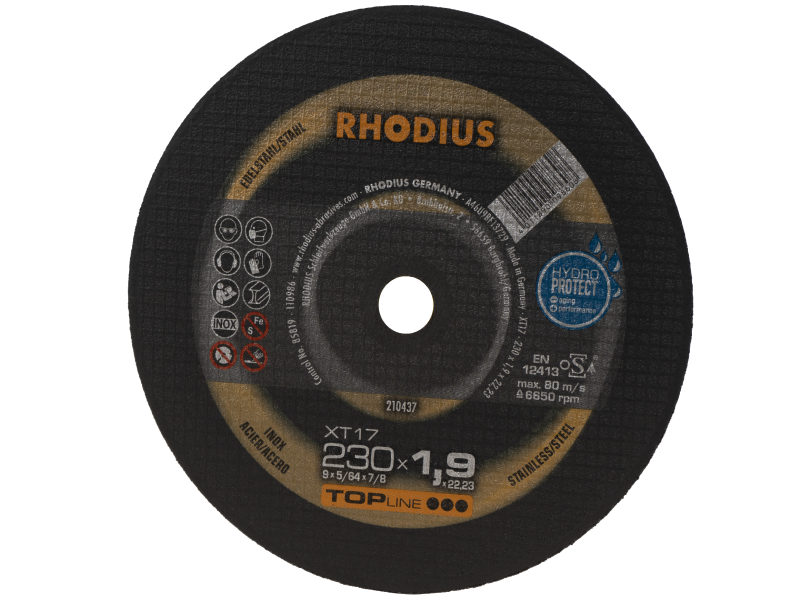 DISCO DE CORTE METALICO RODIUS 9 X 1.9 MM