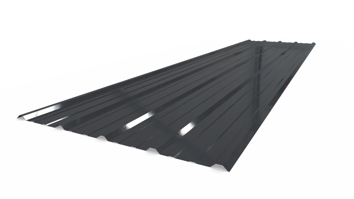 CHAPA GRIS OSCURO TRAPEZOIDAL